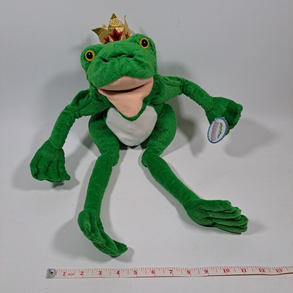 Long Legged Frog Prince Detailed Hand Puppet Story Pre-Owned Clean